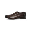 VIAGGIO Laced Derbies in Brown Strech Leather