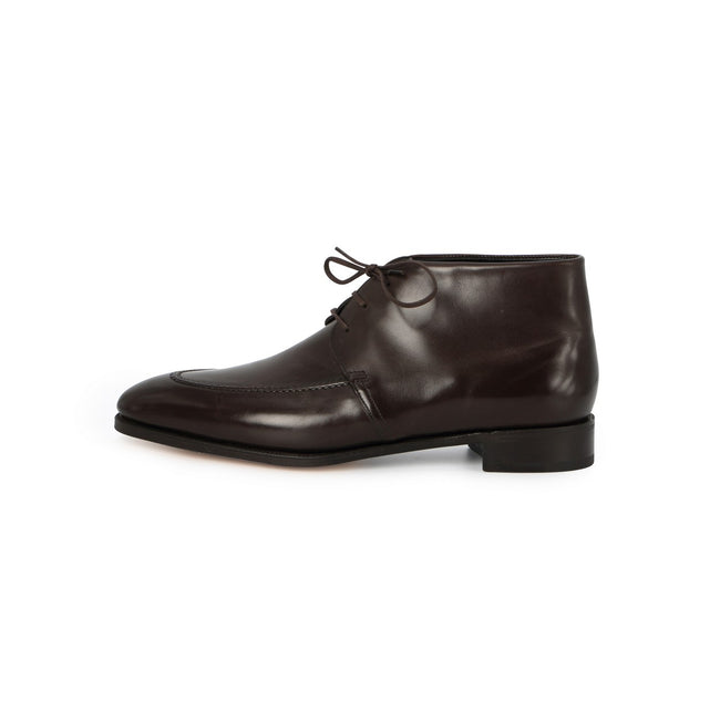 Chukka Boots - ALSTON Calf Leather & Prestige Leather Soles Lace-Ups + Apron