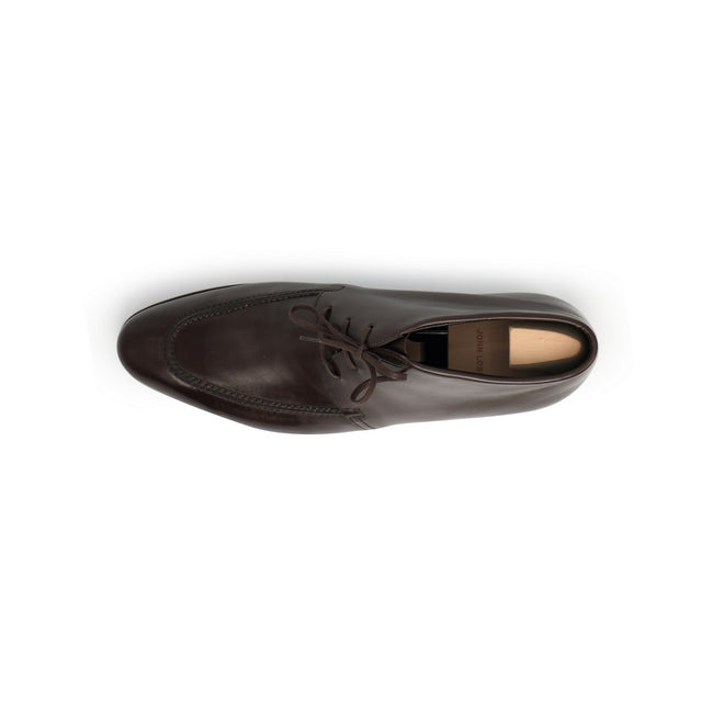 Chukka Boots - ALSTON Calf Leather & Prestige Leather Soles Lace-Ups + Apron