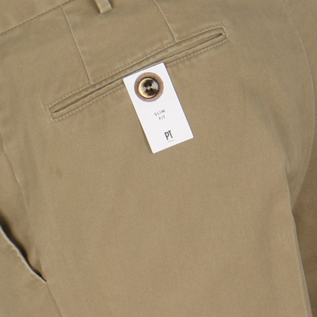 Beige Oxford Stretch Pants