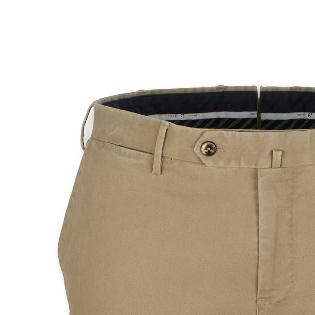 Beige Oxford Stretch Pants