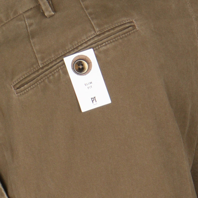 Taupe Oxford Stretch Pants