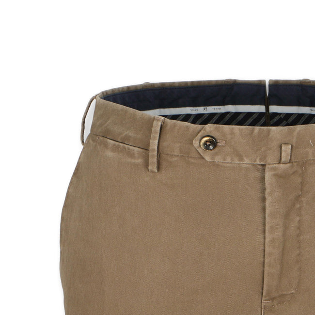 Taupe Oxford Stretch Pants