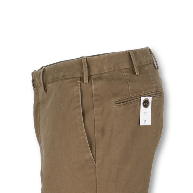 Taupe Oxford Stretch Pants
