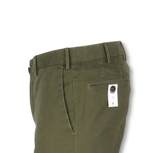 Khaki Oxford Stretch Pants