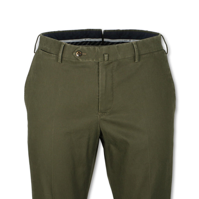 Khaki Oxford Stretch Pants