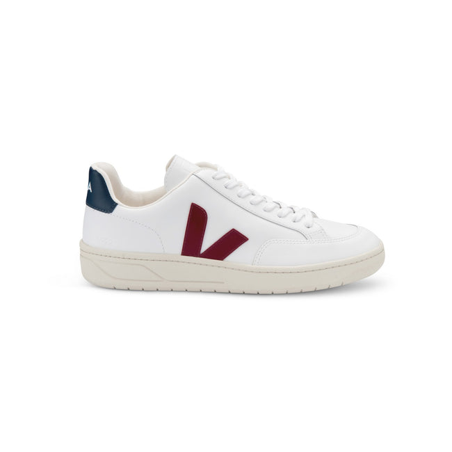 Sneakers - V-12 Marsala Nautico Leather & Rubber, Rice Waste Soles  + Lace-Ups